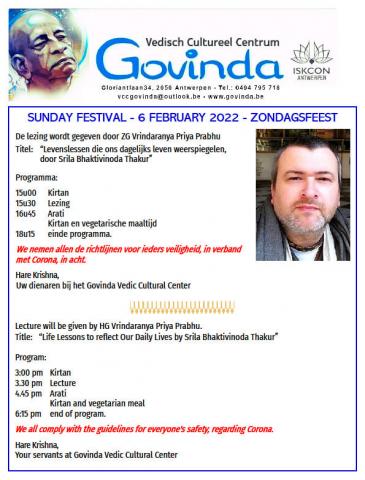 Zondagsfeest Govinda